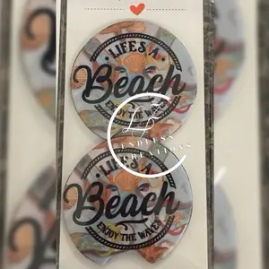Custom Vehicle Coasters “BEACH”