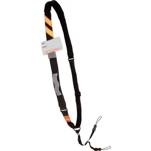 Ergodyne Squids 3137 Padded Barcode Scanner Sling Lanyard - Adjustable Airprene Accessory with Ambidextrous Design for Mobile Computers, Barcode Scanners in Warehouse & Distribution Work, Black (Model B3112970)