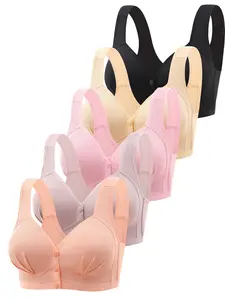 Women's Wireless Bralette Bra Set, Lingerie, Essential Comfortable Casual Plaid Full Coverage Underwear Bras with Straps, Medium Support, Perfect Fit Everyday Wear, Breathable, Soft & Lightweight Fabric, Ideal for All Seasons