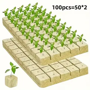 100 Hole Planting Cube for Agriculture, Garden, Field, Water Retention, Soilless Cultivation, Plant Layout Planning, Gardening Tool, Seed Starting Tray, Plant Growing Set