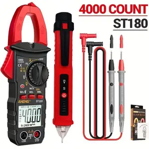Multifunctional Digital Clamp Meter, 4000 Counts NCV Amperometer Ohmmeter Voltage Measuring Tool, Professional Electrical Measuring Instrument