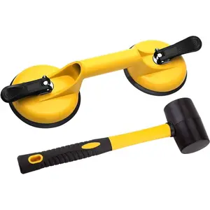 Floor Gap Fixer Tool for Laminate Floor Gap Repair Include Suction Cup and Mallet (Can't use on scraped surface floor)