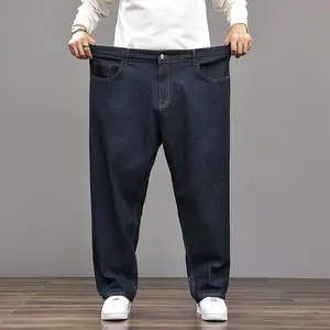 Oversized Stretch Denim Jeans Big Size 4XL-8XL Casual Straight Leg