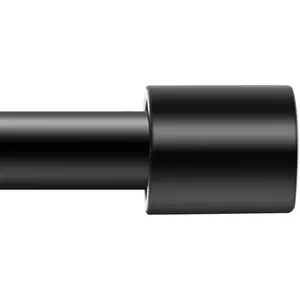 Extra Long Curtain Rods for Windows 240 Inches, Adjustable Black Curtain Rod for Outdoor 1 Inch Heavy Duty Modern Window Rods with  End Caps for Farmhouse Kitchen Bedroom Living Room