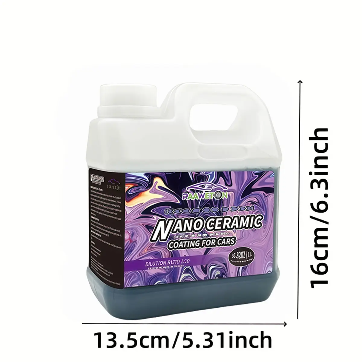 1L/33.82oz ultimate hydrophobic automotive paint, car maintenance exterior treatment, nano-coating kit, suitable for all vehicles - enhance paint durability and gloss. Detailing Auto Detailing Supplies