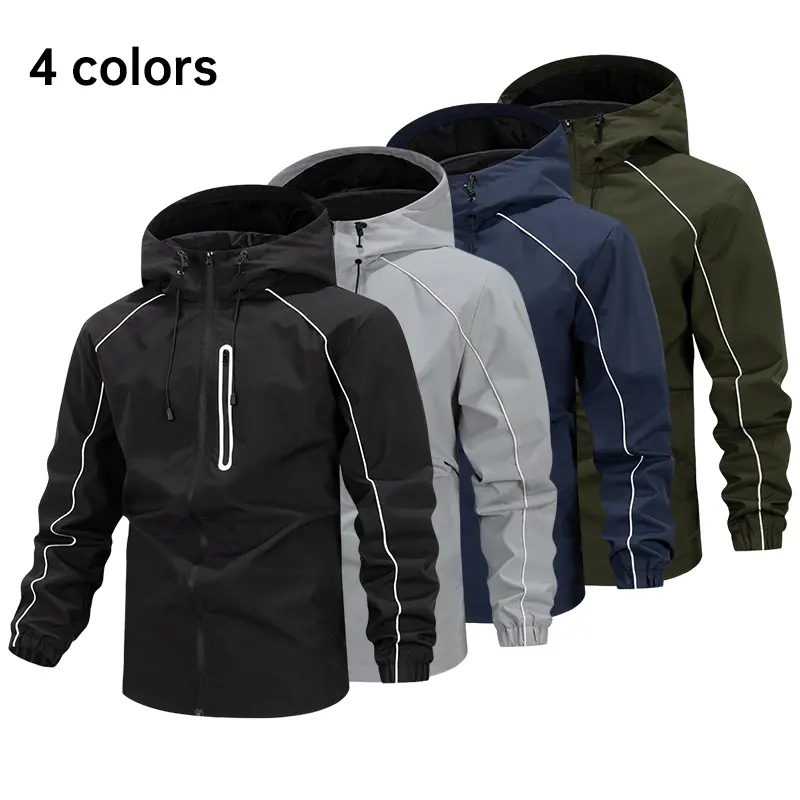 Men’s outdoor softshell windproof jacket, tactical jacket, sports casual style, zippered pockets, suitable for casual wear, outdoor activities, cycling, hiking, hunting, climbing, mountaineering, camping, and work.