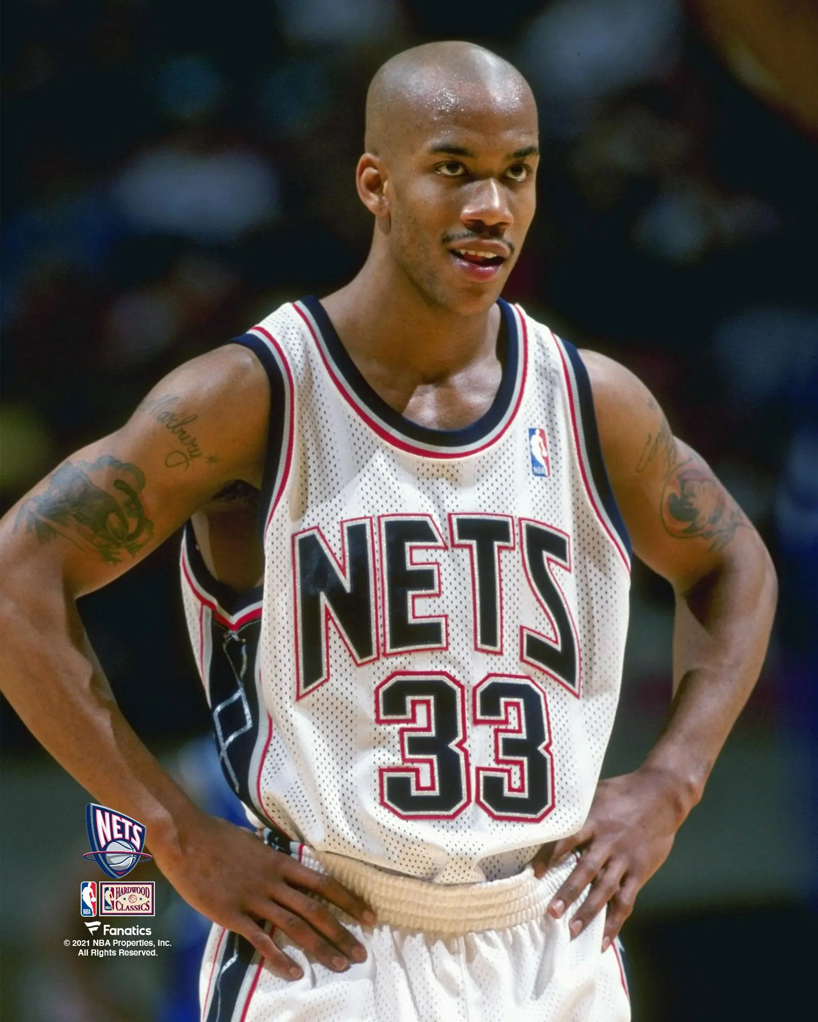 Stephon Marbury New Jersey Nets Unsigned White Jersey Smiling Photograph - NBA Memorabilia