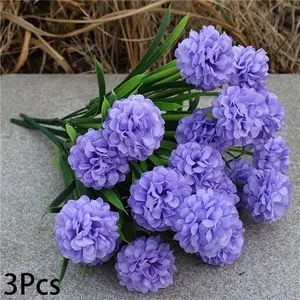 3pcs Lifelike Hydrangea Artificial Flower - Perfect for Weddings, Engagements & Home Decor | Versatile Faux Floral Arrangement for Living Room, Tabletop | Ideal for All Seasons & Holidays,Spring Home Decor Artificial Flower Arrangements