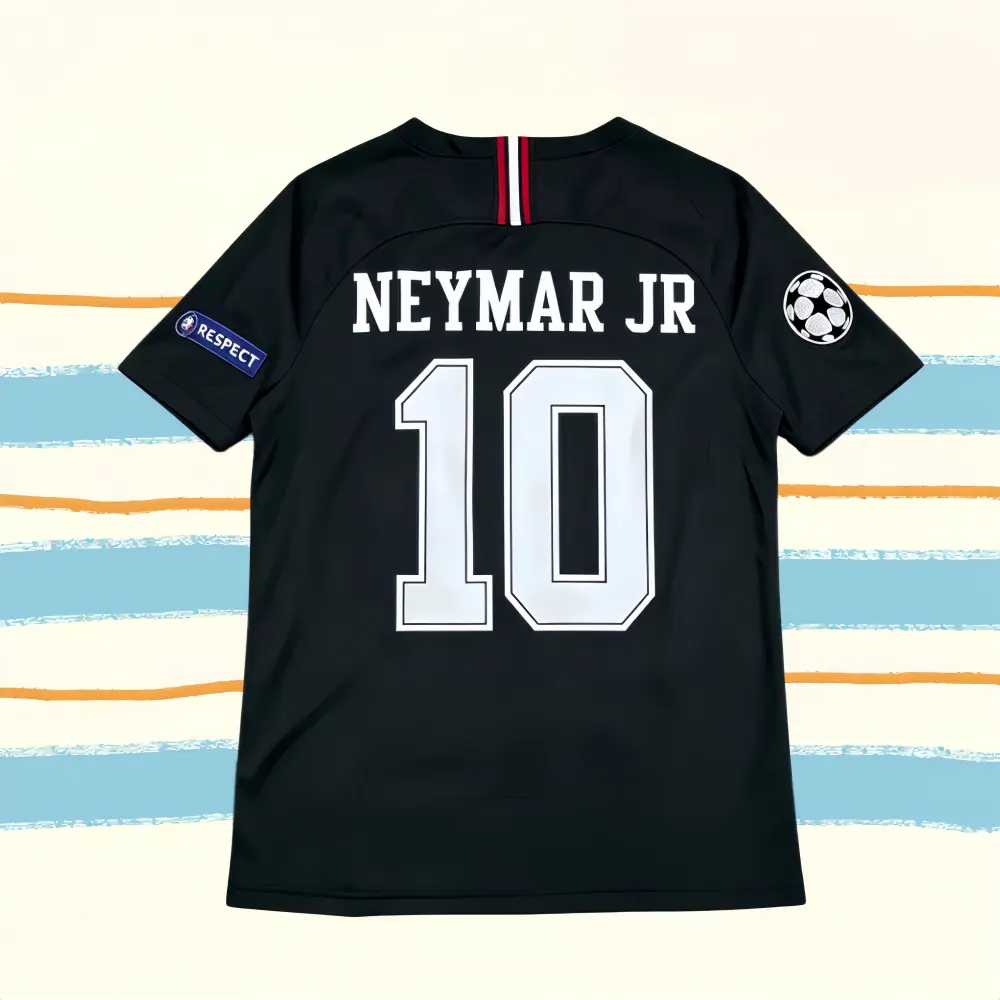18-19 Away Black Short-Sleeve Neymar #10 Soccer Jersey 18-19 Away Black Short-Sleeve Neymar #10 Soccer Jersey