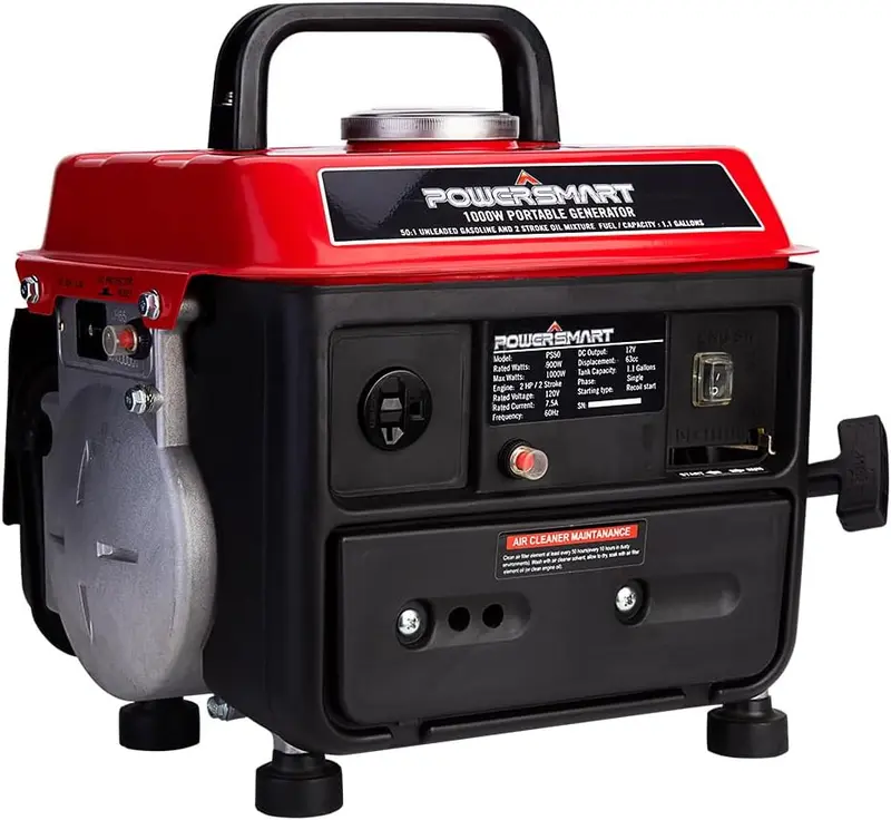 (Storm-Ready)PowerSmart 1200-Watt Portable Generator with Super Quiet, Ultralight for Camping (PS50), generators for house power, fuse machine