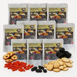 Ginseng Brand Turmeric Kidney Tea Formula Organic Eight Treasures Tea for Men Women Natural Healthy Kidney Cleansing Beverage Nata