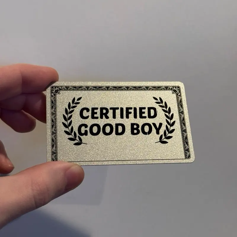 Plastic Certified Good Boy/Girl Card