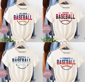 Vintage All Team Baseball T-Shirt, Retro Sports Graphic Tee, Classic Streetwear Outfit, Comfortable Everyday Wear, Perfect Gift For Baseball Fans N06LO