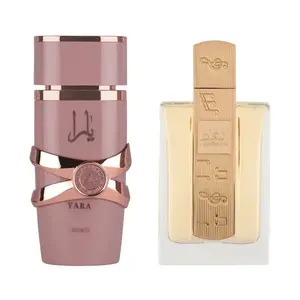 Lattafa Yara Elixir + Angham EDP 100ml Spray Multi-Pack, Fresh Multi-Scent Women's Fragrance with Caramel & Fruit-Flavored Notes