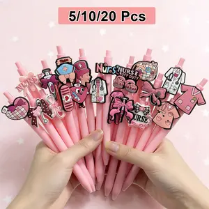 10/20Pcs Nurse and Doctor Ballpoint Pens, Writing Pens, Medical Record Pens, Nursing supplies, Ideal Gift for Nurses' Day, Perfect Choice for Nurses, Medical Assistants and Students, Festive Present for Colleagues, Ballpoint Pen Set