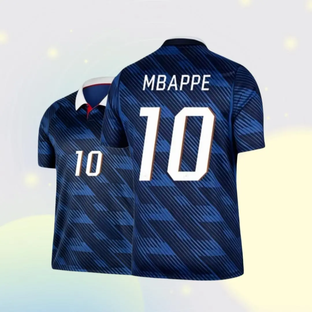 2026 France Mbappe #10 Dembele #7 Away and Home Short-Sleeve Soccer Jerseys