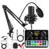 Safring V8S Pro+240 Podcast Boxed Set - Live Audio Mixer, Rechargeable 1200mAh Battery (180 Mins), 1-Touch Recording Device, BM800 Condenser Mic, Voice Changer, Instant SFX Recall, Desk Clamp, Plug-and-Play for Podcasting, Singing, PC/Android, Twitch
