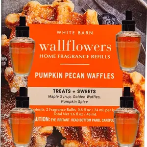 White Barn Pumpkin Pecan Wafles Wallflowers Refill 4pack/Treats & Sweets Home Fragrance Plugs