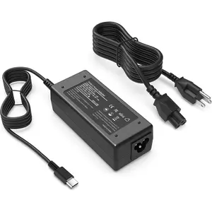 Universal 65W USB C Laptop Charger Compatible with HP chromebook Lenovo Dell Acer Asus Samsung Google Computer Type C Power Adapter