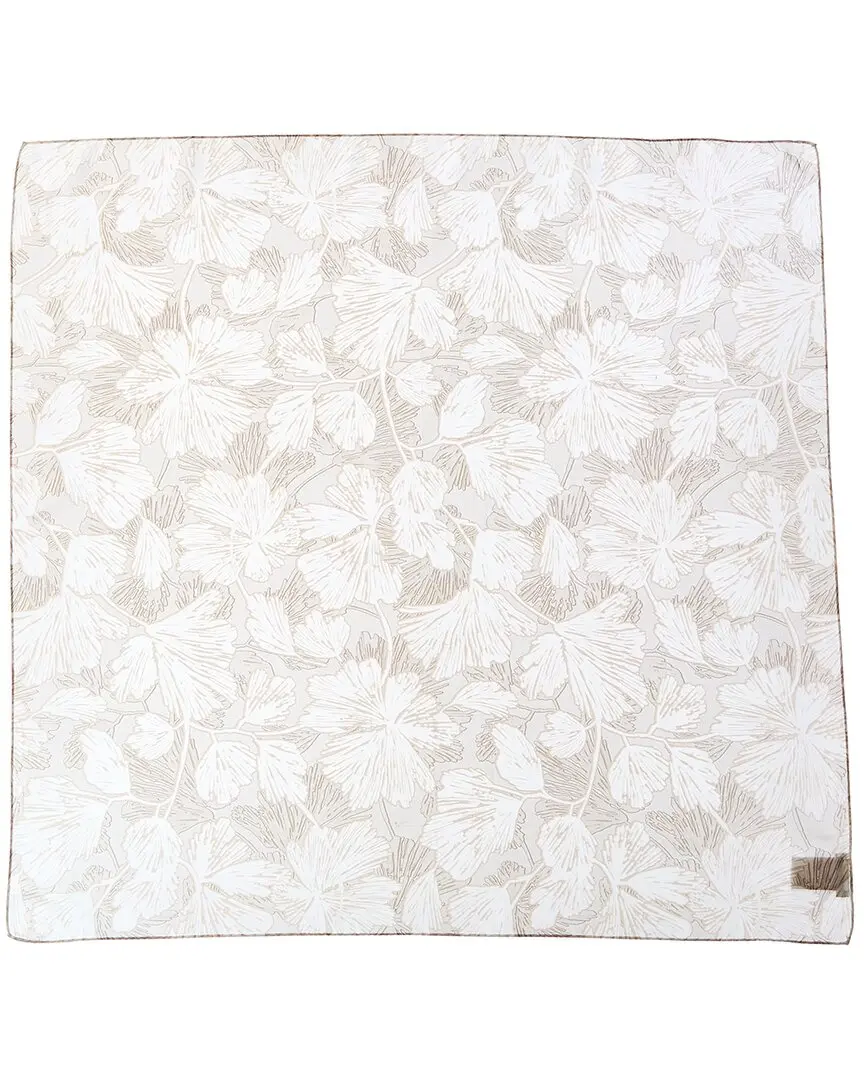 Brunello Cucinelli Floral-Printed Square Silk Scarf