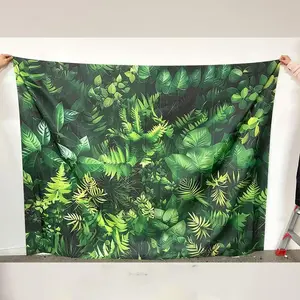 Artificial Plant Leaf Backdrop, Artificial Faux Greenery, 1 Count Lifelike Foliage Backdrop, Wall Painting Background, Studio Banner, Durable Polyester Backdrop, Photoshoot Backdrop, Party Decor Supplies