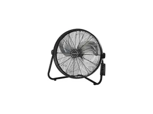 Lasko 20" 3-Speed Pivoting High Velocity Utility Floor or Wall Mount Fan with Remote, H20685, Black