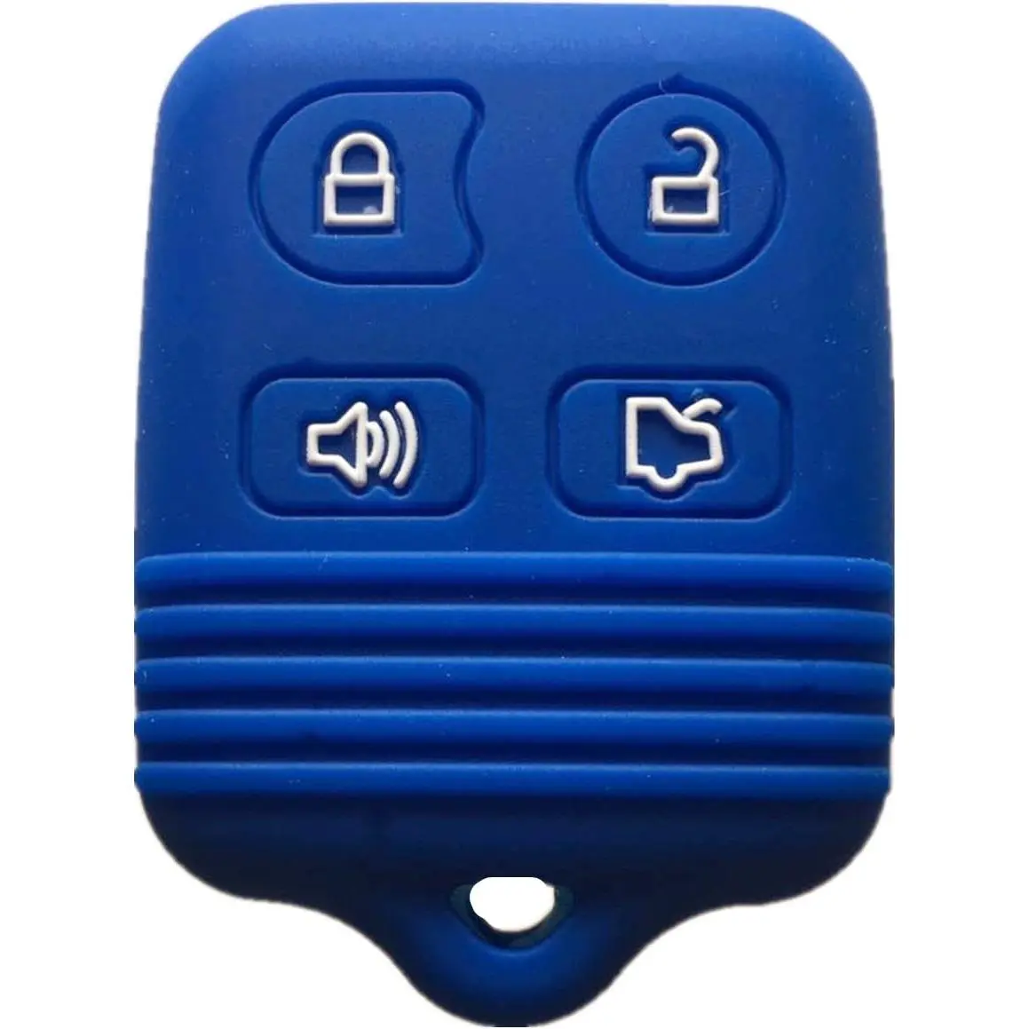 Rubber Silicone Durable Car Key Fob Case - Fade-Resistant, Damage Prevention, Remote Protection Cover for Ford (Mustang, Edge, Escape, Expedition, Explorer, Focus, Escort) & Lincoln Mercury (Fits CWTWB1U331, GQ43VT11T)