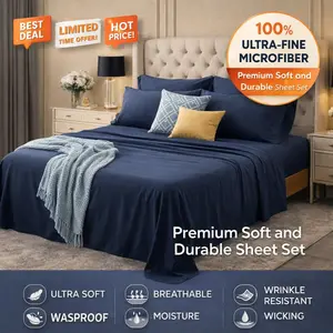 3pcs/ 4pcs Vintage Luxury Bedding | Includes Fitted Sheet, Flat Sheet, Pillowcases | All-Season, Machine Washable, Soft Polyester, Fade and Shrink Resistant, Hotel Quality, Ideal for Halloween Gift