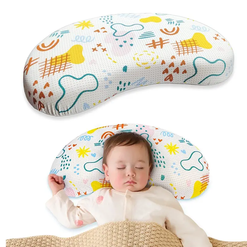 Children's Toddler Silicone "Bubble" Pillow — Cooling, Washable, Breathable, and Dust Mite Resistant. Machine-washable; features anti-mite and antibacterial properties with food-grade silicone that is soft and gentle on the skin.