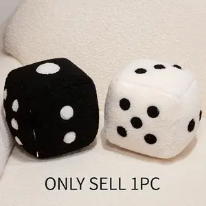 Fun Realistic Dice Pillow, Simple Home Decor Cushion, Sofa Backrest Mat, Includes Filling, Size 25cm, Cute Style
