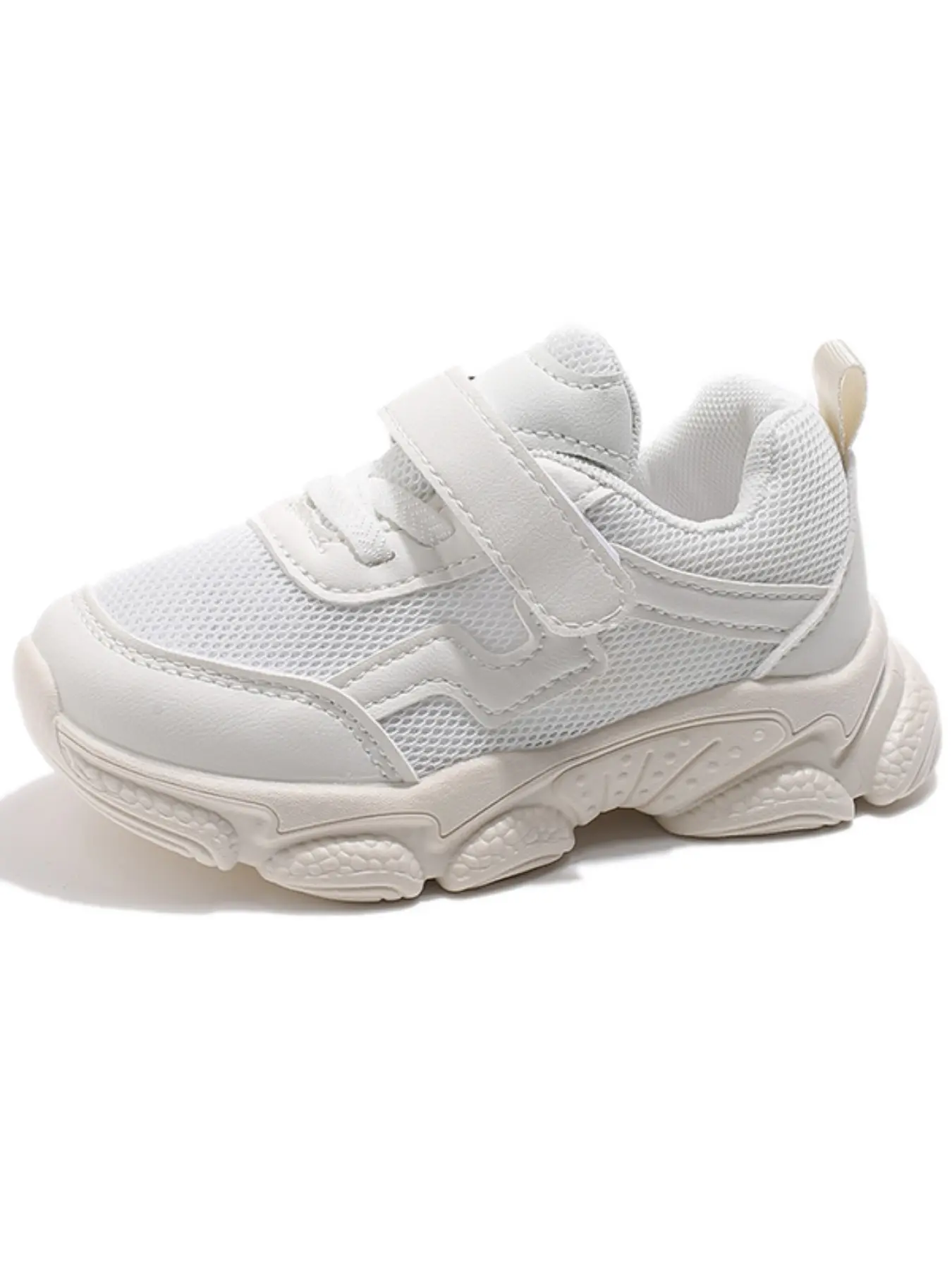 Toddler Boy's Velcro Design Sneakers, Casual Sporty Breathable Comfortable Non-slip Sneakers, All-match Round Toe Shoes for Daily Wear