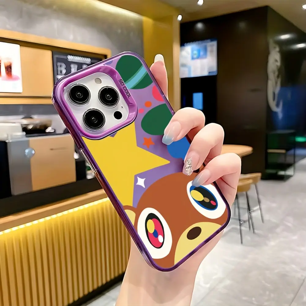 Phone Case - Popular Rapper K-Kanye Phone Case for iPhone 17 Air 16 15 14 13 12 11 Pro Max Plus Drop-Proof Frosted Back Cover Cellphone Colorful