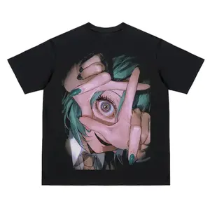 #Hatsune Miku “Desperate Situation” Vintage Tee, Anime Graphic T-Shirt, 100% Cotton Original Design, Unisex Streetwear Top for Fans, Menswear & Womenswear, Streetwear Tops, Casual Cotton Crewneck Shortsleeve T-shirt