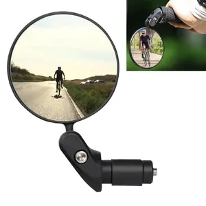 Bicycle Handlebar Mirror, 1 Count/2 Counts 360° Rotatable Adjustable Bicycle Rearview Mirror, Universal Bike Mirror for Bicycle, Motorcycle, Bicycle Parts