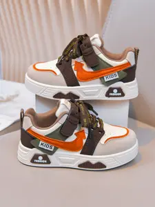 Fashion Colorblock Casual Shoes, Unisex Soft Sole Anti-Slip Sports Shoes, Middle School Magic Tape Versatile Board Shoes