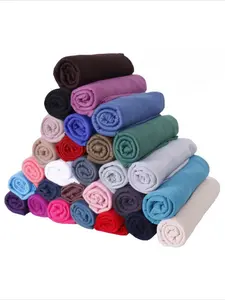 Single Color Women's Sweat Towel Headscarf Long Scarf, Reusable Bandana Scarf, High-Quality Windproof Sand Protection Wrap, Ideal for Outdoor Activities Versatile Usage, Plain Design