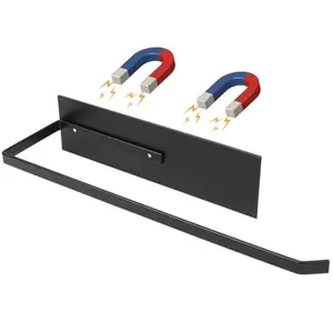 Paper Towel Holder, Magnetic Paper Towel Holder for Fridge, Toilet Paper Roll Holder Magnet Towel Rack Wall Mount Fridge Organizer for Paper Towels Rolls Bathroom Pantry RV Kitchen Storage