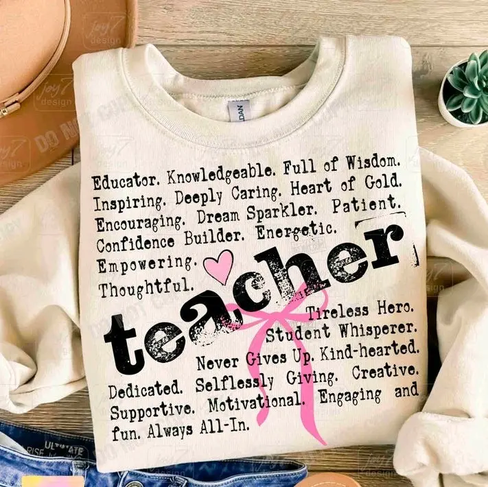 Teacher • T-shirt Tee Shirt Comfortable Unisex Top Casual Graphic Sublimation Stylish Inspirational