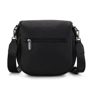 Women's Teal Plain Vegan Leather Saddle Crossbody Purse - Casual Shoulder Bag, Large Capacity, Waterproof, Adjustable Strap, Buckle Flap, Everyday Travel Accessory