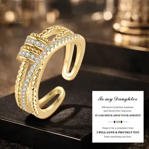 To My Daughter: Anxiety-Relieving Guardian Ring | Emotional Comfort Gift