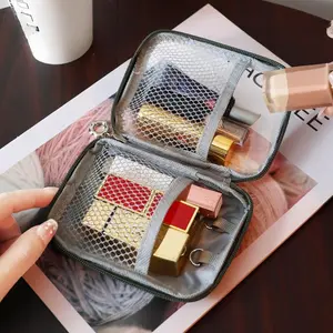 Portable Makeup Bag, Cosmetics Bag, Makeup Pouch, New Design Lipstick Cosmetic Organizer, Travel Wash Kit, Compact Beauty Storage, Essential for On-The-Go Use