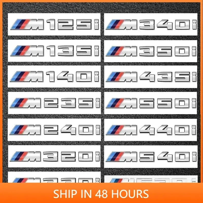 -For BMW M power new emblems badge logo M125i M135i M140i M235i M240i M320i M330i M340i M350i M440i M435i M530i M540i M550i ABS