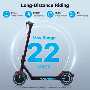 Electric scooters for Adults 500W Motor Battery, 28MPH Max Speed, 10inch Solid Tires, ,35/45 Max Range, Simply connect Electric Scooters app to lock your scooter ,e scooter