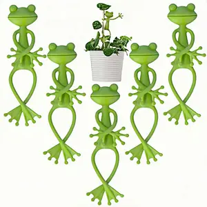 1/5pcs Frog Plant Stand, Cute Stable PP Plant Holder, Suitable for Small Potted Plants, Indoor Garden Decor, Perfect Christmas Gift