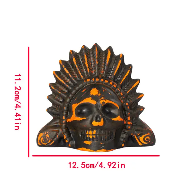 Screaming Aztec Death Whistle Loudest 125+ Decibels Loudest Screaming Death Whistle Mayan Culture Skull Azteca War Silbato Aztec Bagpipes Scary Human Screams For Halloween, Collection & Horror Decor
