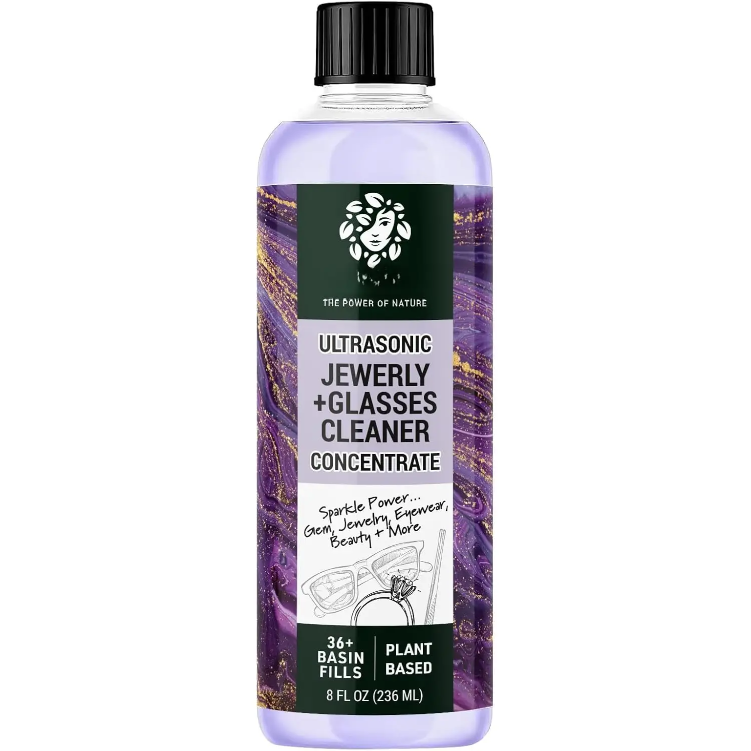 Cleaning Solution Concentrate | Professional Power for Use in All  Machines | -Based Eyeglass and  Cleaner |  Made, 8 Ounces