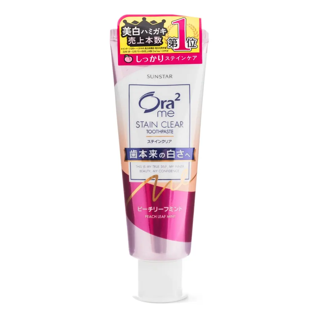 SUNSTAR ORA2 Gentle Oral Care Flavored Toothpaste - Peach Mint Scent, Stain Removal, Teeth Whitening, Teeth Cleaning (1 Each), Flavored Toothpastes SUNSTAR ORA2 Gentle Oral Care Flavored Toothpaste - Peach Mint Scent, Stain Removal, Teeth Whitening, Teeth Cleaning (1 Each), Flavored Toothpastes