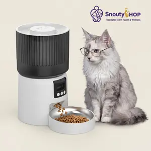 Smart Pet Feeder with 160° HD Camera & Pet Health Monitoring, 4L Automatic Cat/Dog Food Dispenser with App Control, Fully Detachable & Easy to Clean, 304 Stainless Steel Bowl, Two-Way Audio, Anti-Jam System, Dual Power Supply