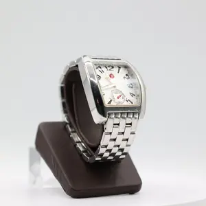 Michele Urban Silver Pewter Stainless Steel Watch