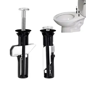 LZDJTQ 2PC Universal Quick Release Toilet Seat Bolt Kit Easy Install Durable Replacement Screws Practical Bathroom Fixing Hardware Accessories For Home Toilet Cover Repair Maintenance